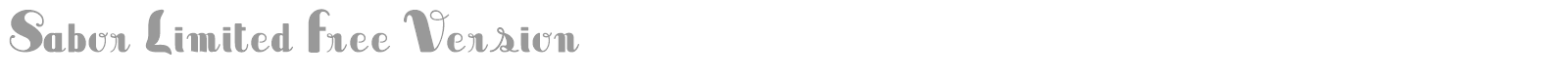 Sabor font preview